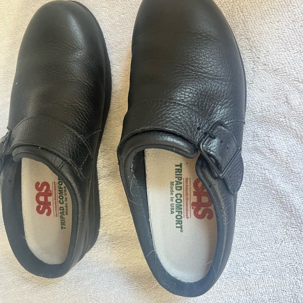 SAS women’s Black Leather Comfort Shoes